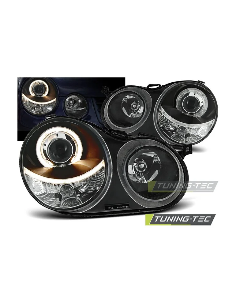 Phares noirs pour VW POLO 9N 11.01-04.05