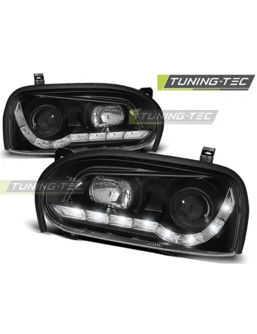 Phares à LED noirs pour VW GOLF 3 09.91-08.97