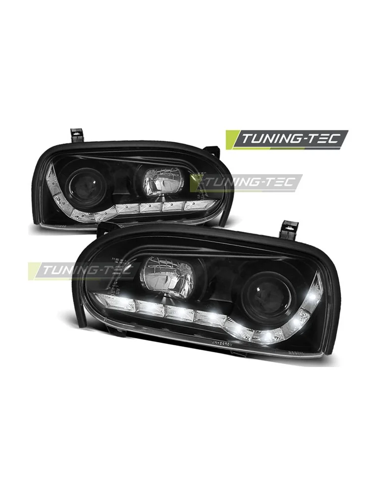 Phares à LED noirs pour VW GOLF 3 09.91-08.97