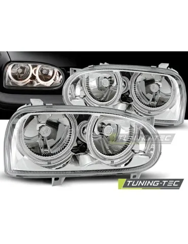 Phares chromés pour VW GOLF 3 09.91-08.97