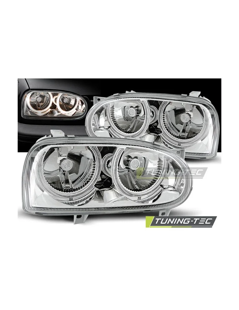 Phares chromés pour VW GOLF 3 09.91-08.97