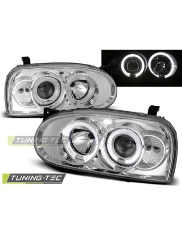 Phares chromés pour VW GOLF 3 09.91-08.97