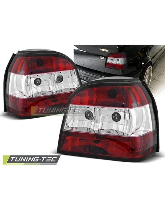 Feux arrière rouges blancs pour VW Golf 3 (1991 - 1997)