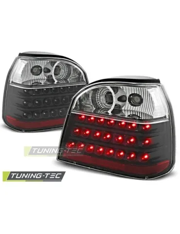 Feux arrière à LED noirs pour VW GOLF 3 09.91-08.97