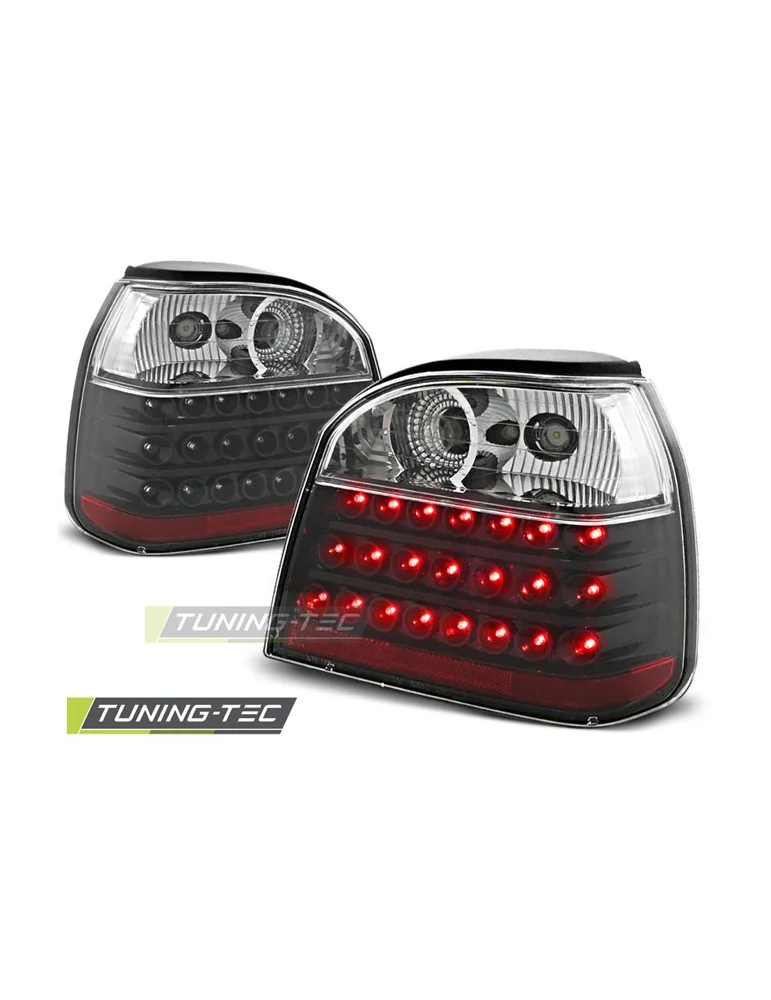 Feux arrière à LED noirs pour VW GOLF 3 09.91-08.97