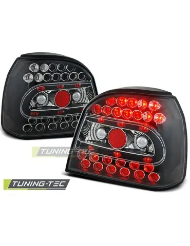 Feux arrière à LED noirs pour VW GOLF 3 09.91-08.97