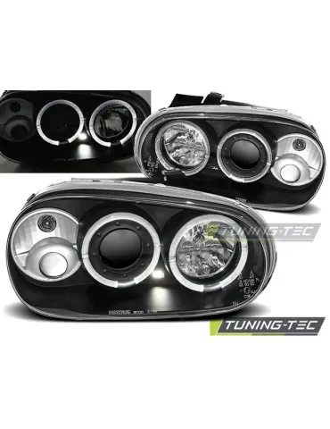 Phares noirs pour VW GOLF 4 09.97-09.03