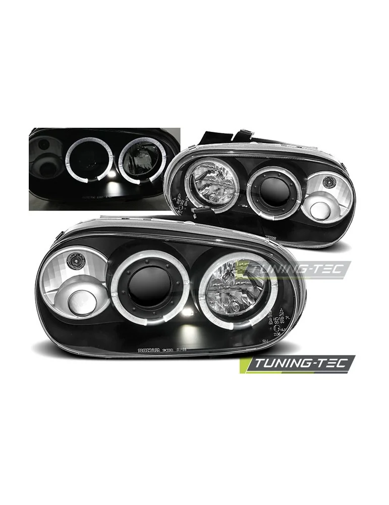 Phares noirs pour VW GOLF 4 09.97-09.03