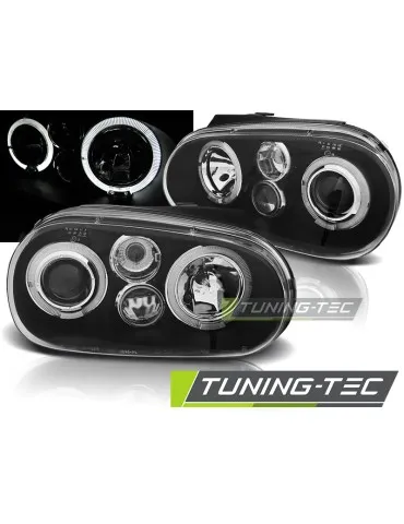 Phares noirs pour VW GOLF 4 09.97-09.03