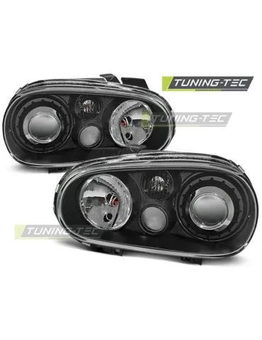 Phares noirs pour VW GOLF 4 09.97-09.03
