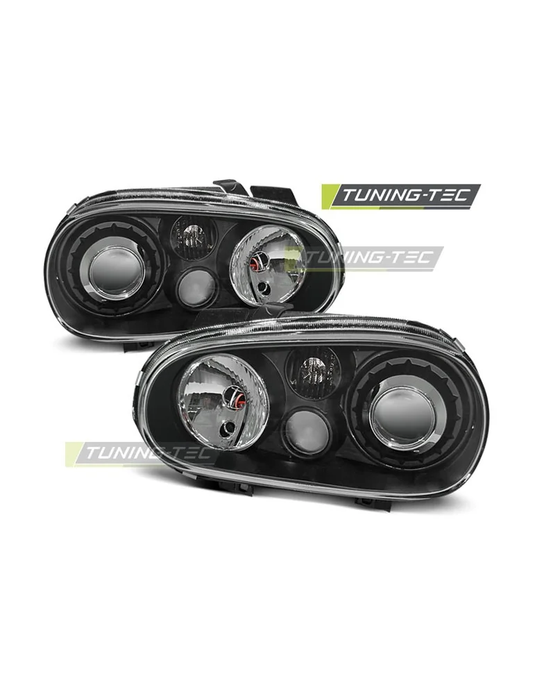 Phares noirs pour VW GOLF 4 09.97-09.03