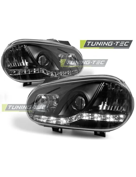 Phares à LED noirs pour VW Golf 4 (1997 - 2003)