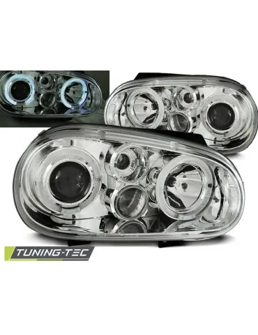 Phares chromés pour VW GOLF 4 09.97-09.03