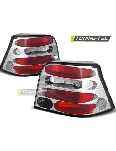 Feux arrière chromés pour VW GOLF 4 09.97-09.03