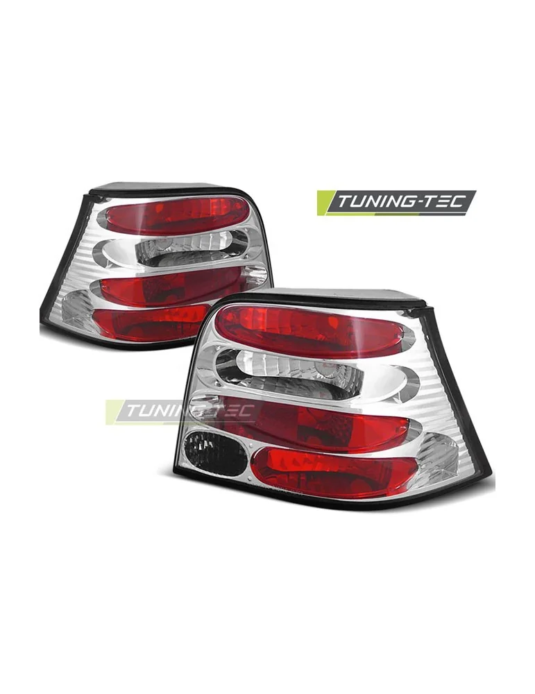 Feux arrière chromés pour VW GOLF 4 09.97-09.03