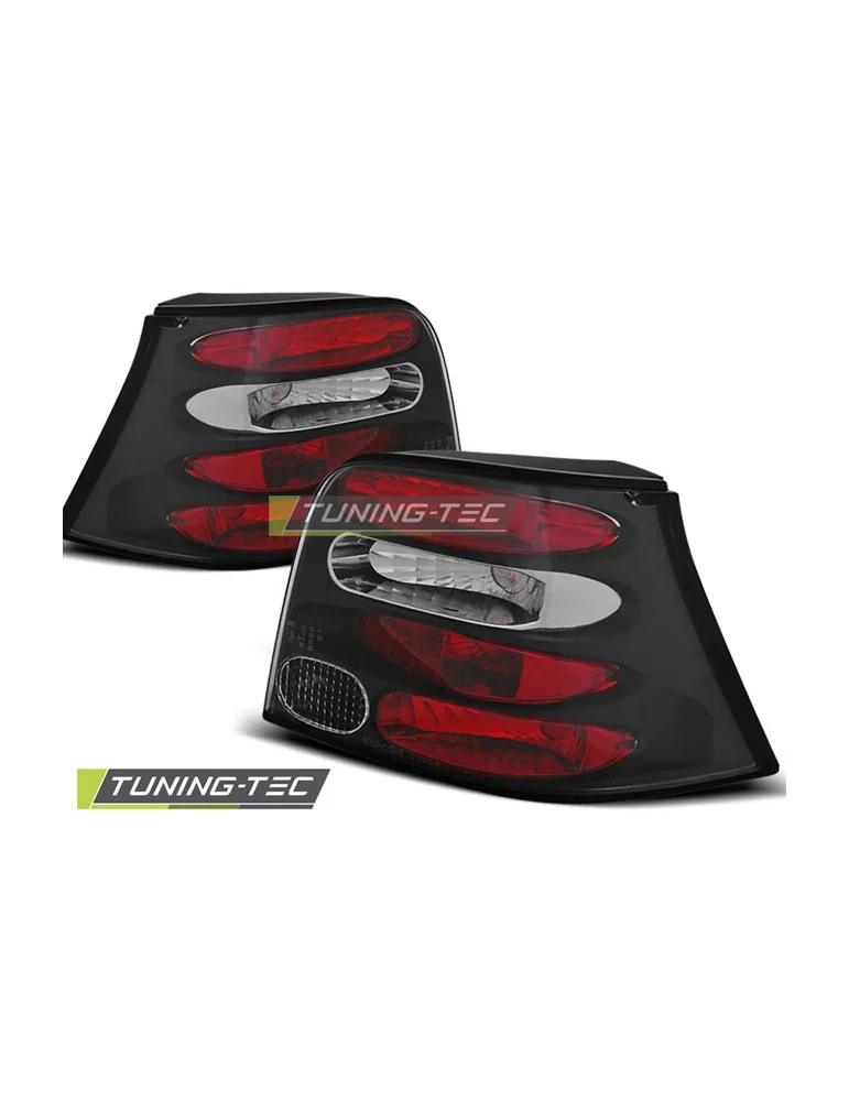 Feux arrière noirs pour VW GOLF 4 09.97-09.03