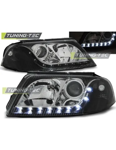 Phares à LED noirs pour VW PASSAT 3BG B5 FL 09.00-03.05