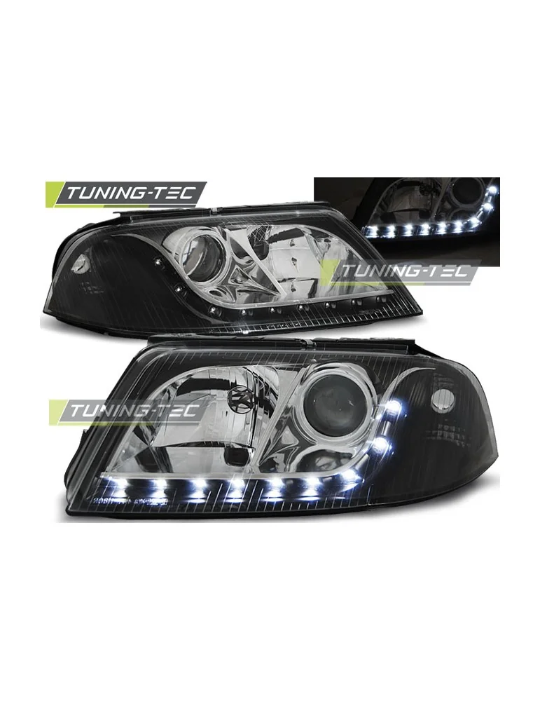 Phares à LED noirs pour VW PASSAT 3BG B5 FL 09.00-03.05