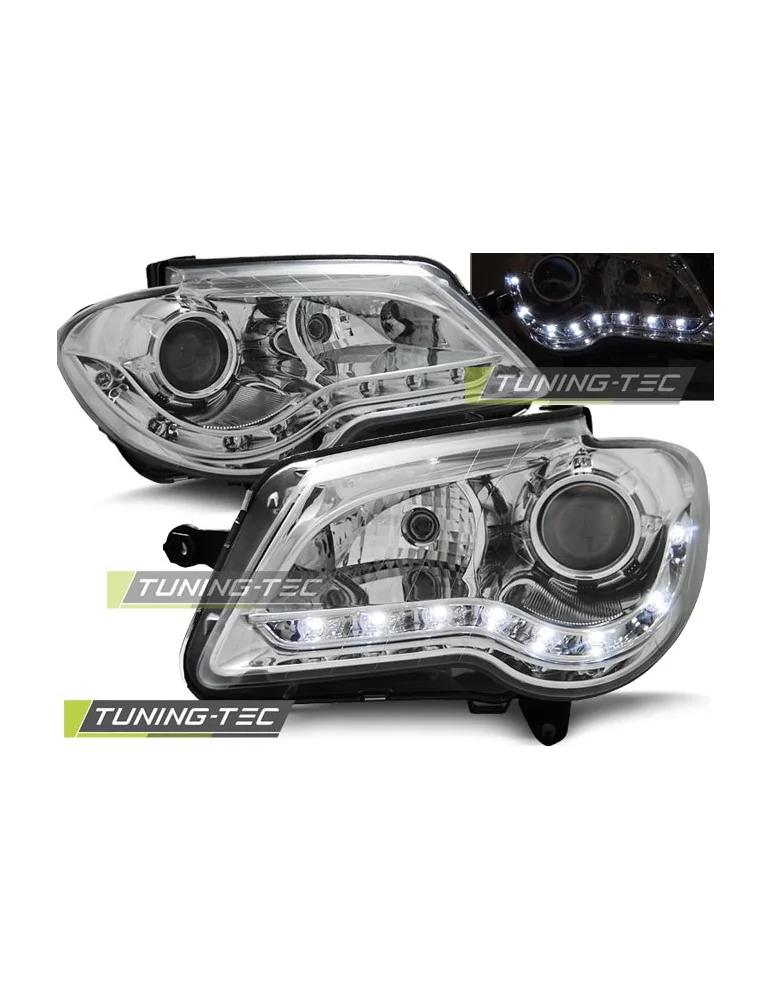 Phares à LED chromés pour VW TOURAN 06-10