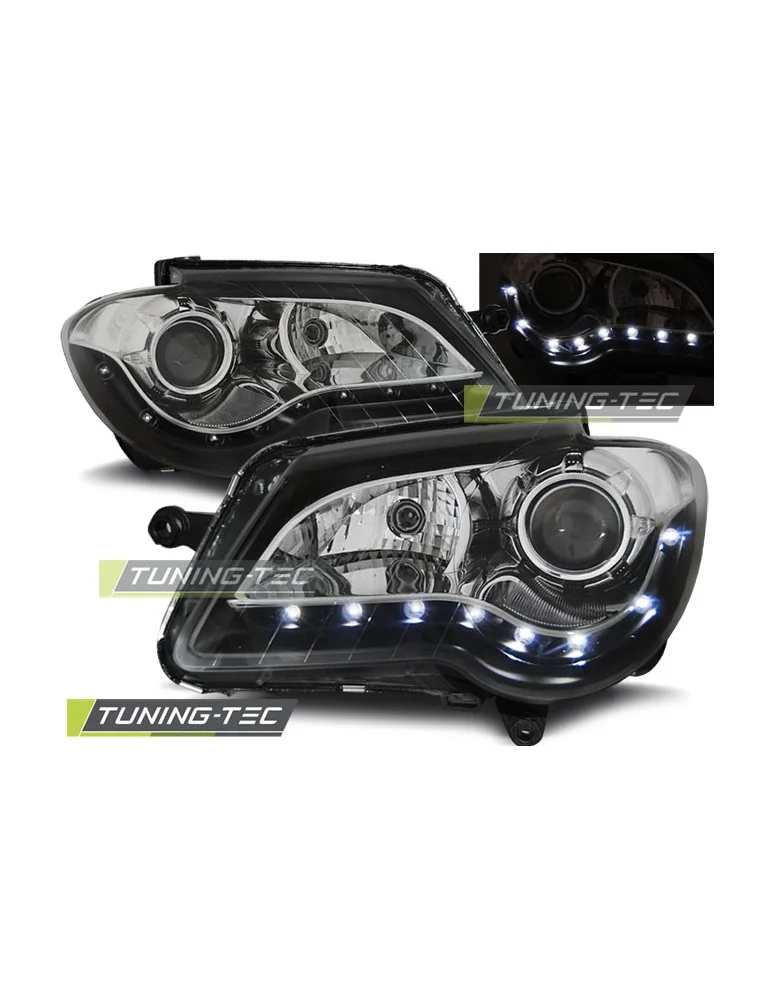 Phares à LED noirs pour VW TOURAN 06-10
