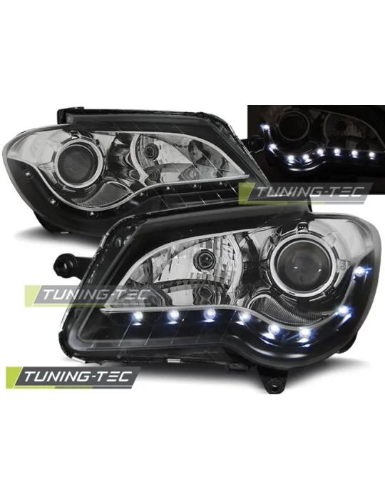 Phares à LED noirs pour VW Touran (2006 - 2010)