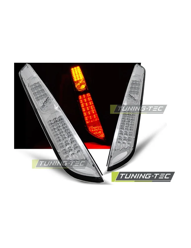 Feux arrière à LED chromés pour FORD FOCUS MK2 09.04-08 HB
