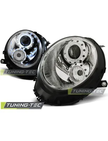 Phares chromés pour BMW MINI COOPER 06-14