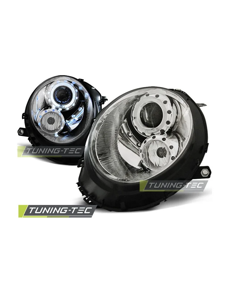 Phares chromés pour BMW MINI COOPER 06-14
