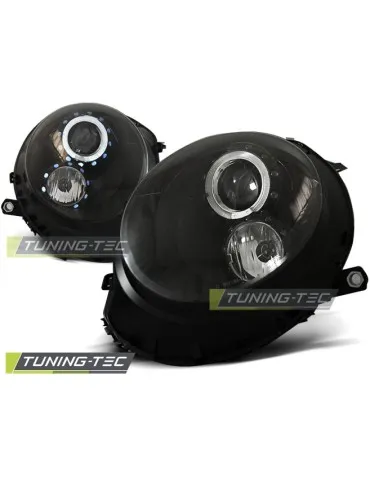Phares noirs pour BMW MINI COOPER 06-14