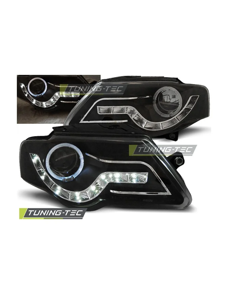 Phares à LED noirs pour VW PASSAT B6 3C 03.05-10