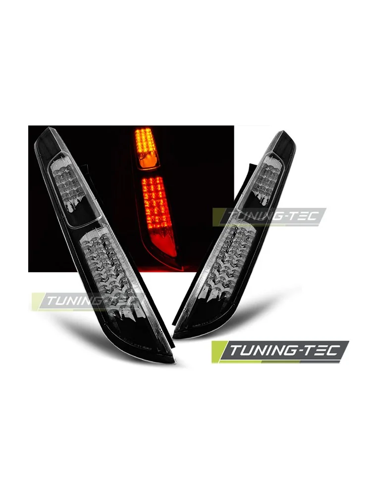 Feux arrière à LED noirs pour FORD FOCUS MK2 09.04-08 HB