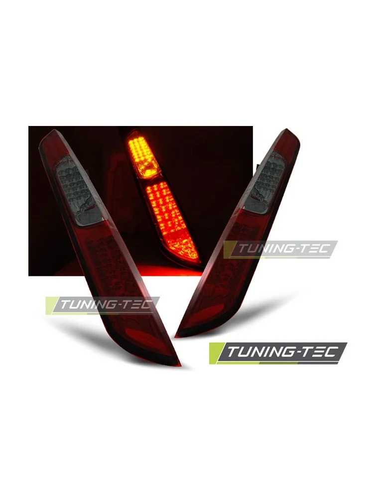 Feux arrière à LED fumés rouges pour FORD FOCUS MK2 09.04-08 HB