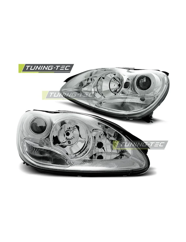 Phares chromés pour MERCEDES W220 S-KLASA 09.98-05.05