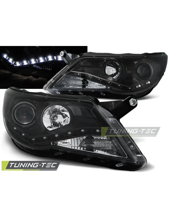 Phares à LED noirs pour VW Tiguan (2007 - 2011)