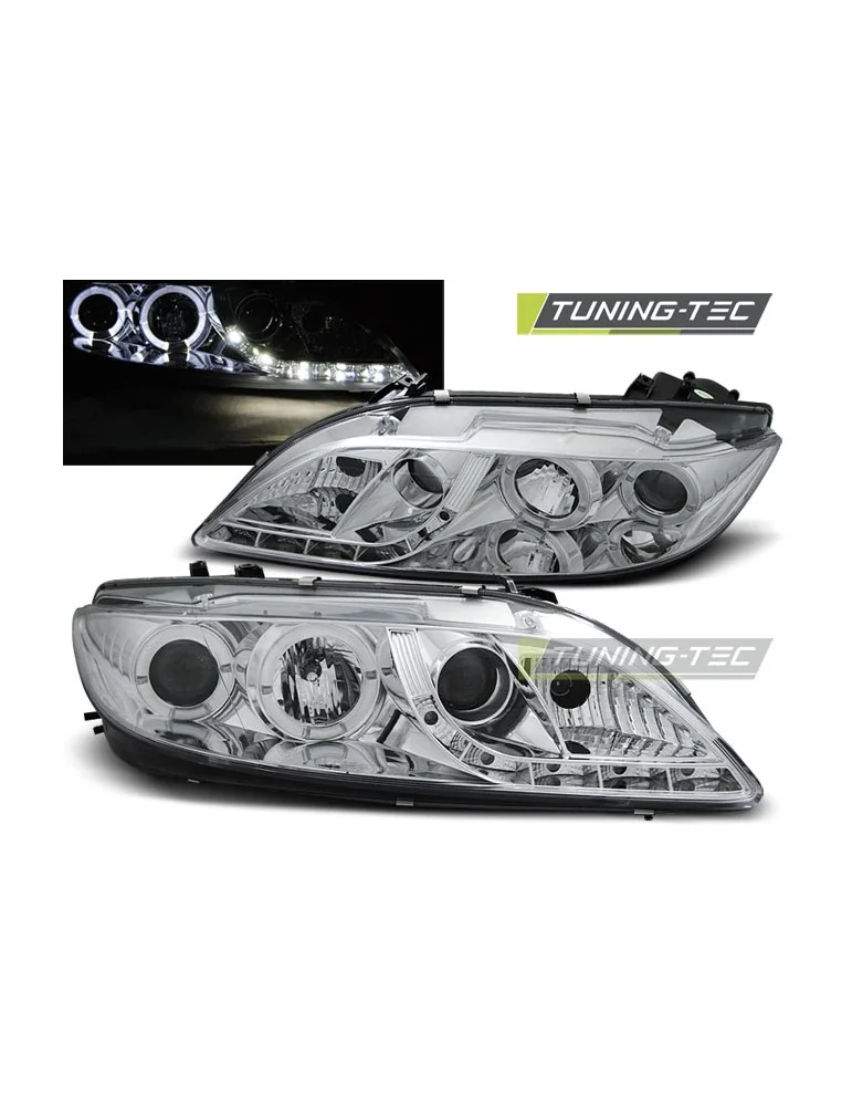 Phares à LED chromés pour MAZDA 6 08.02-08.07