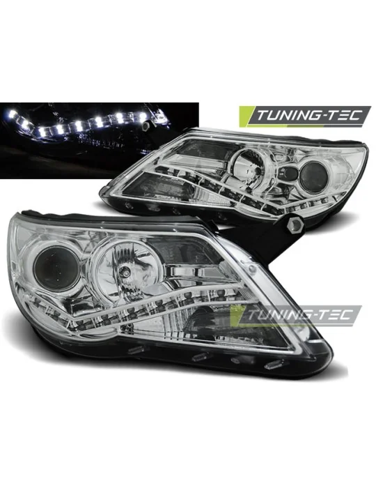 Phares à LED chromés pour VW Tiguan (2007 - 2011)