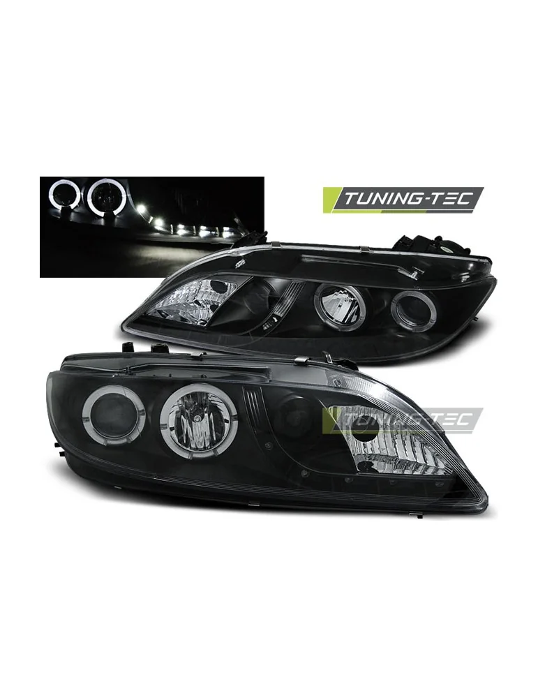 Phares à LED noirs pour MAZDA 6 08.02-08.07