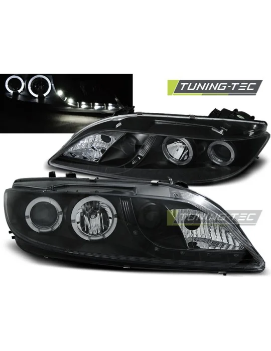 Phares à LED noirs pour Mazda 6 (2002 - 2007)
