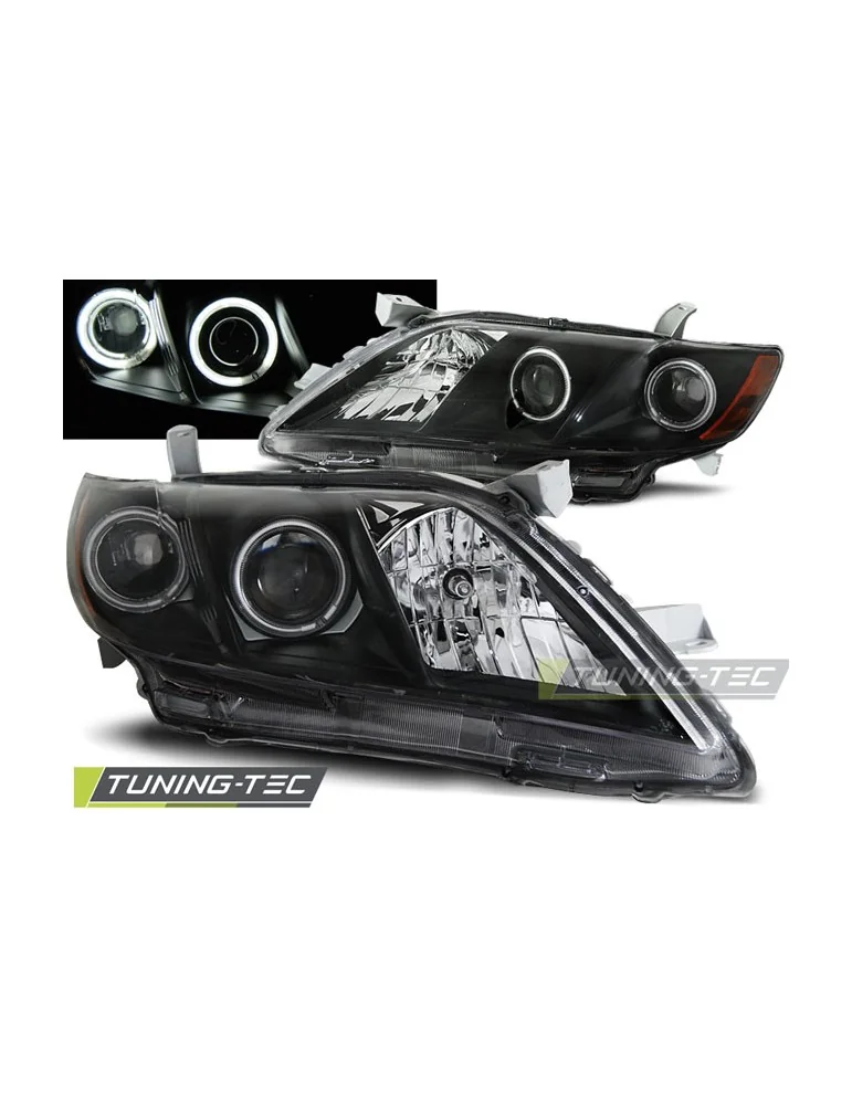 Phares noirs pour TOYOTA CAMRY 6 XV40 06-09