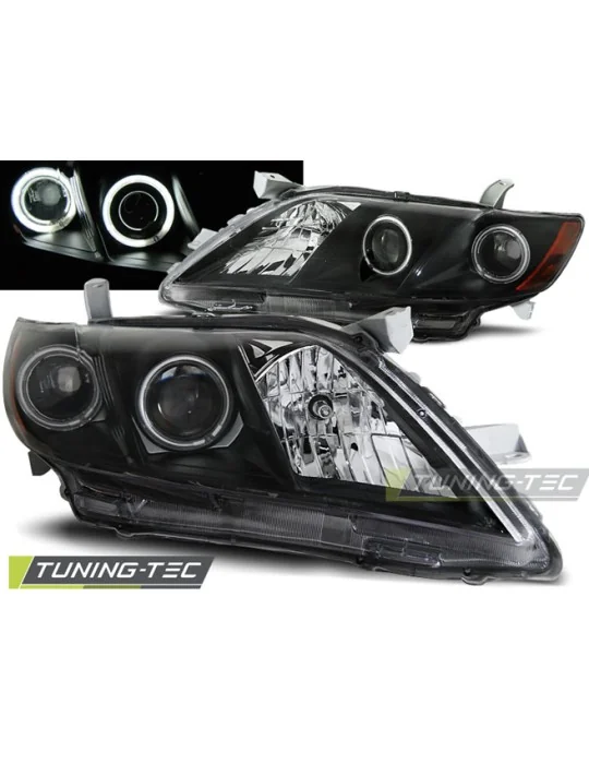 Phares noirs pour Toyota Camry 6 XV40 (2006 - 2009)