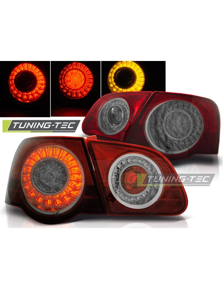 Feux arrière à LED fumés rouges pour VW PASSAT B6 3C 03.05-10