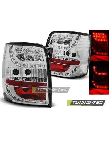 Feux arrière à LED chromés pour VW PASSAT B5 96-00 VARIANT