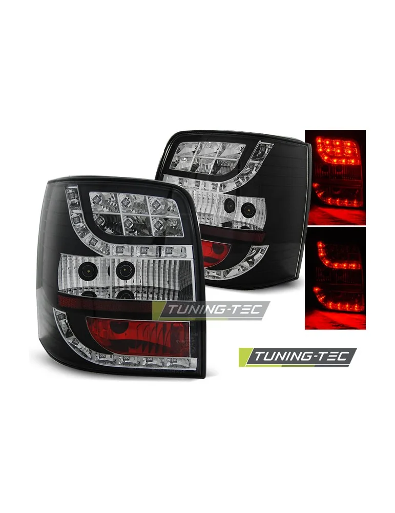 Feux arrière à LED noirs pour VW PASSAT 3BG 00-04 VARIANT