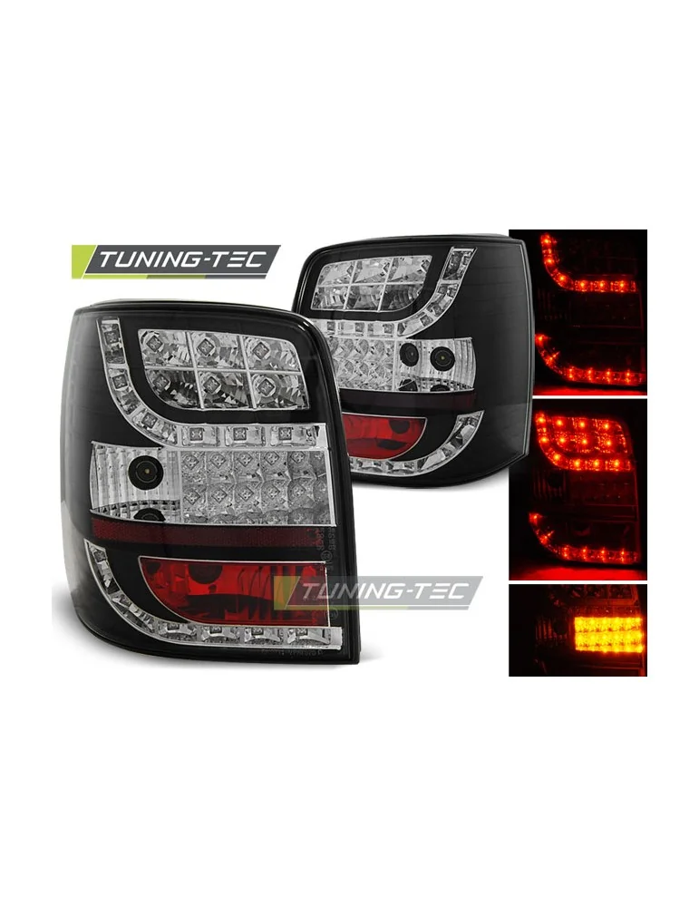 Feux arrière à LED noirs pour VW PASSAT 3BG 00-04 VARIANT