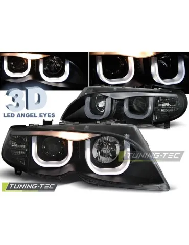 Phares noirs pour BMW E46 09.01-03.05 S/T