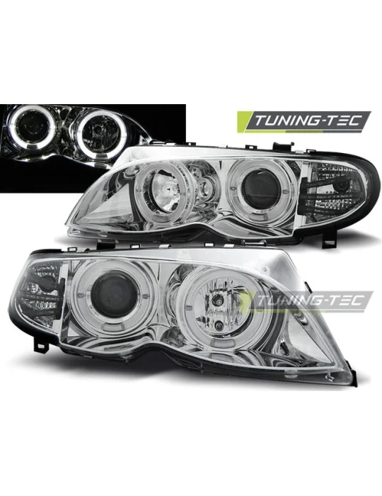 Phares chromés pour BMW E46 (2001 - 2005)