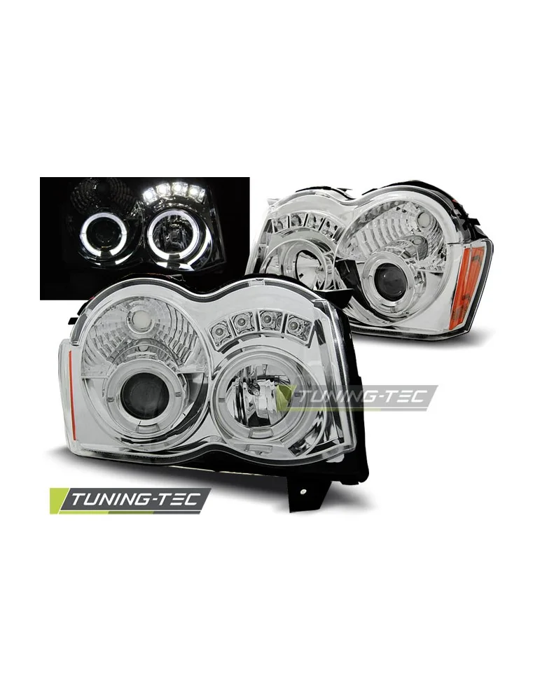 Phares chromés pour CHRYSLER JEEP GRAND CHEROKEE 08-10