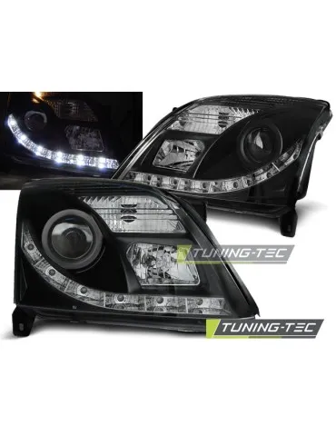 Phares à LED noirs pour OPEL VECTRA C 04.02-08.05