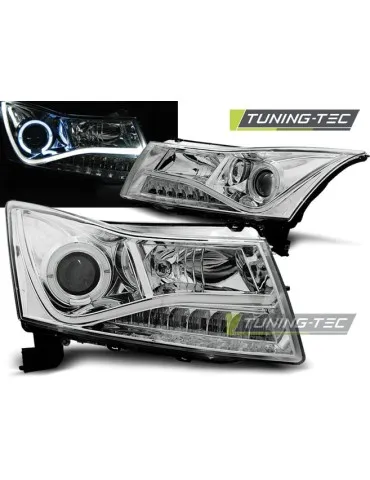 Phares à LED chromés pour CHEVROLET CRUZE 09-12