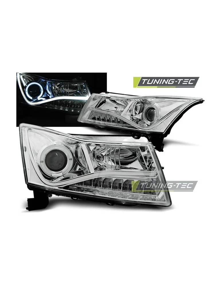 Phares à LED chromés pour CHEVROLET CRUZE 09-12